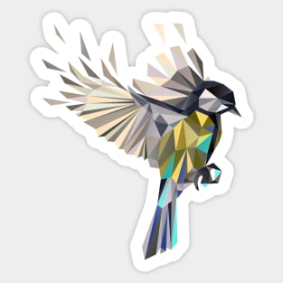 Songbird Cyanistes Caeruleus Blue Tit Bird Paridae Sticker